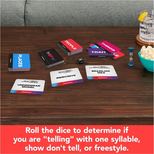 Vista 3 de Spin Master Games, Dímelo Sin Decírlo, El Juego de Cartas Viral para Adultos, Actividad para Despedida de Soltera, Juego de Fiesta de Memes, 2-10