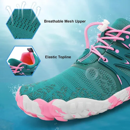 Vista 5 de XIHALOOK Zapatos deportivos de senderismo para mujer y hombre, de secado rápido, para playa, caminar, kayak, surf, entrenamiento