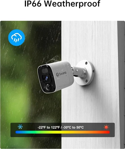 Vista 4 de Cámara de seguridad para el hogar Swann, DVR de 1080p con cámaras de vigilancia tipo bala y disco duro de 1TB, 8 canales con 8 cámaras, cámara