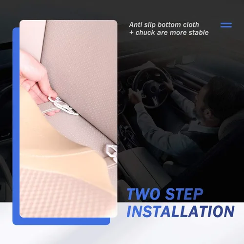 Vista 5 de Cojín de asiento de automóvil, cómodo cojín de espuma viscoelástica para conducir, cojín de cuña de elevación automática para aliviar el dolor