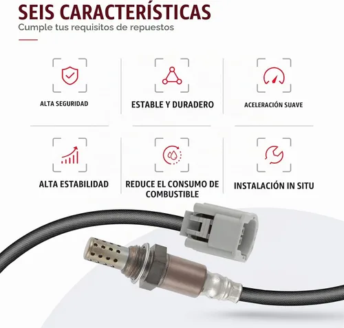 Vista 5 de Sensor de oxígeno O2 aguas abajo 234-4329 Compatible con Mazda 2