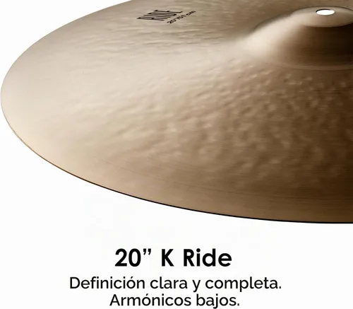 Vista 3 de Zildjian Serie K - Platillo ride de 20 pulgadas (50,8 cm)
