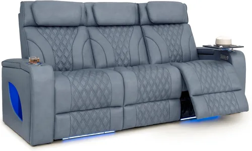 Vista 18 de Seatcraft Armada LT - Sofá de cine en casa con mesa plegable Negro
