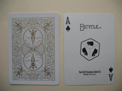 Vista 2 de Bicycle Cartas de juego Gold Trace Deck