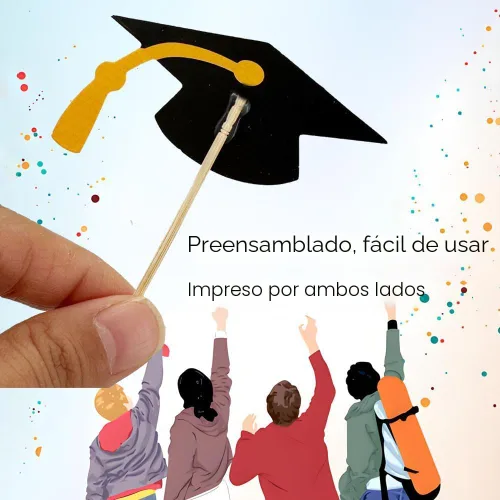 Vista 6 de YuBoBo 2019 - Decoración para magdalenas, decoración para las magdalenas de la fiesta de graduación, año 2019, juego de 48 piezas, 48 pizas