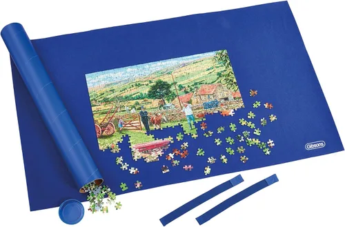 Vista 2 de The Puzzle Roll de Gibsons Almacenamiento de rompecabezas Superficie antideslizante para rompecabezas de 1000 piezas Accesorio portátil