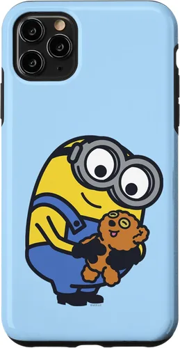 Vista 12 de iPhone 13 Despicable Me Minions Bob Holding Teddy Bear Case