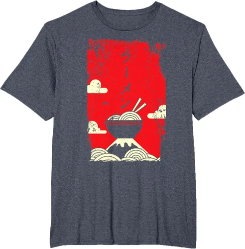 Vista 81 de Ramen Noodles Camiseta de arte japonés, Negro
