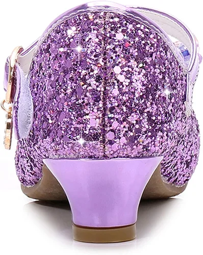 Vista 5 de Cadidi Dinos Zapatos de vestir para niñas, zapatos de fiesta de boda, zapatos de tacón Mary Jane Princesa (bebéniño pequeñoniño grande)