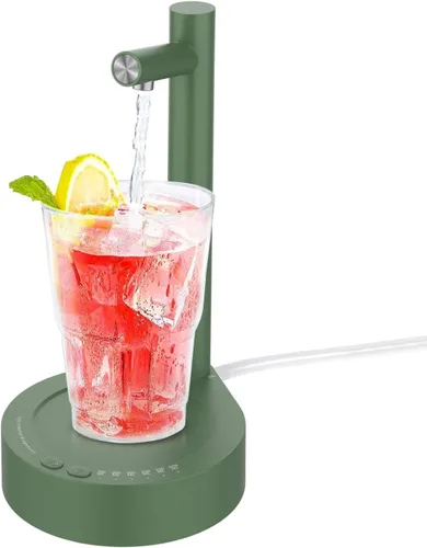 Vista 11 de Dispensador de agua para botella de 5 galones, bomba de agua eléctrica portátil de escritorio con carga USB-C rápida para el hogar, oficina