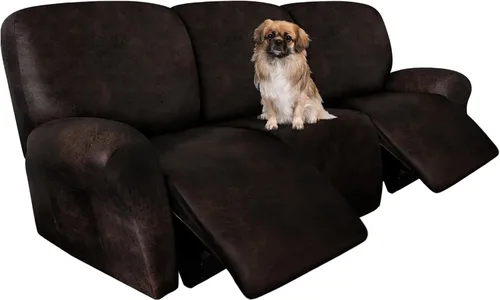 Vista 70 de ANARACHON Fundas para Sillas Reclinables Tipo Cuero, 4 Piezas Funda para Sillón Reclinable Lazy Boy, Protector de Muebles - Funda Suave Lavable