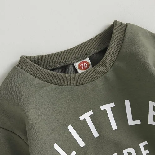 Vista 4 de Conjunto de sudadera de manga larga para bebé, ropa de otoño e invierno