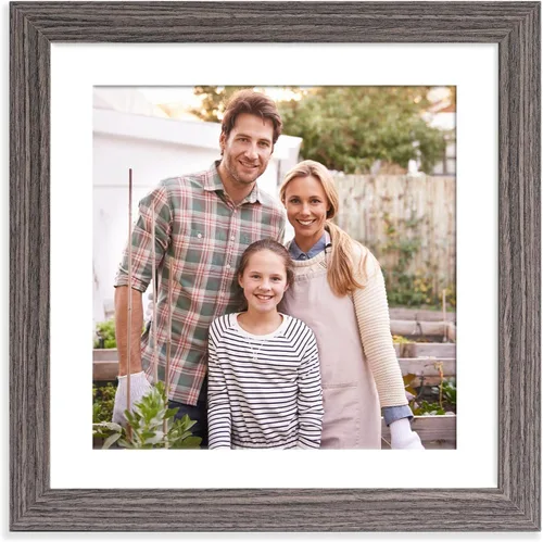 Vista 34 de YK artwood Impresiones en lienzo personalizadas con tus fotos, marco personalizado de 8 x 8 pulgadas, marco moderno de madera negra con tu foto