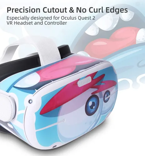 Vista 6 de YYFRIEND Calcomanías de varios colores para auriculares y controladores Oculus Quest 2 VR