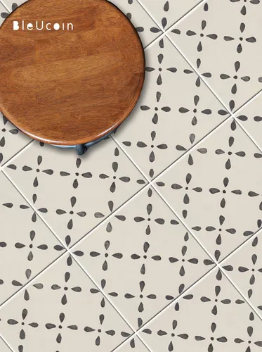 Vista 7 de Bleucoin Yokohama - Adhesivos antideslizantes para azulejos de piso, baño, cocina, lavadero, resistente al agua y extraíble