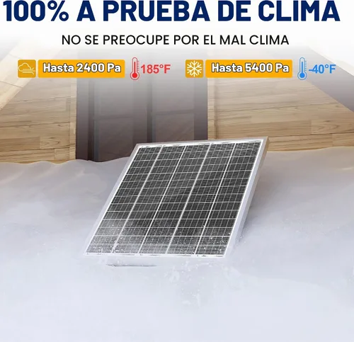 Vista 5 de SOLPERK - Kit de panel solar de 50 W 24 V, controlador PWM impermeable inteligente de 10 A, cargador de batería solar para exteriores y hogar