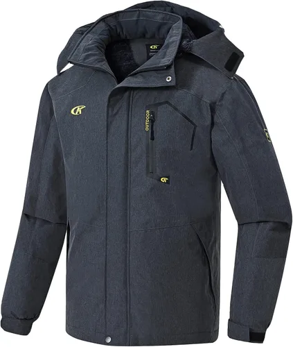 Vista 7 de QPNGRP Mens Waterproof Ski Snowboard Jacket Windproof Winter Snow Coat