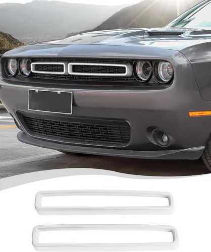 Vista 15 de Hoolcar Front Grille Radiator Grille Insert Cover Grillwork Trim Compatible with Dodge Challenger 2015-2025+, Exterior Accessories, Black, 2pcs Negro