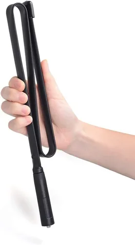 Vista 3 de Bingfu Antena de radio plegable CS táctica SMA hembra jamón 2 unidades de doble banda VHF UHF 136-520MHz 31 pulgadas antena para Baofeng BF-F8HP