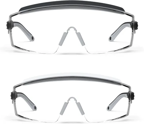 Vista 2 de Gafas de seguridad antivaho Gafas de seguridad sobre gafas protectoras con lentes antiarañazos ajustables