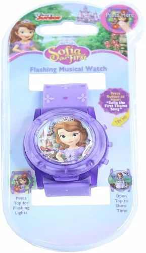 Vista 5 de Disney Sofia the First Kids SOF1561SR Reloj analógico de cuarzo morado con pantalla digital Púrpura Digital