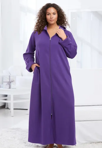 Vista 5 de Dreams & Co. Bata larga con capucha de forro polar de talla grande