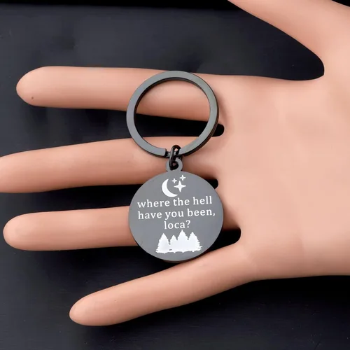 Vista 5 de BLEOUK Twilight Gift Twilight - Llavero con diseño de "Donde el Hell Have You Been Loca Twilight Merch