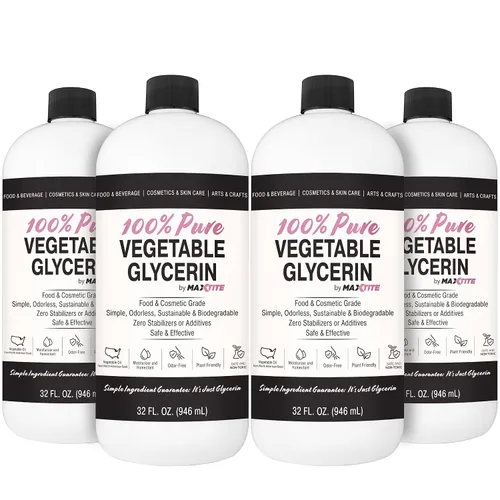 Vista 7 de MAXTITE Glicerina vegetal pura, 1 galón, grado alimenticio natural para cosméticos, piel, cabello, manualidades, cocina y más, de aceites