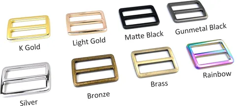 Vista 3 de 10 hebillas deslizantes de metal resistente, aleación de zinc, correas deslizantes, correas deslizantes, correa deslizante, ajustador de cinturón