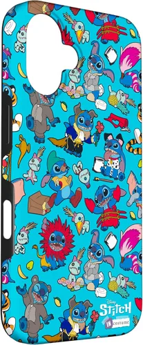 Vista 3 de iPhone 16 Disney 100 Stitch in Costume Disney Characters and Scrump Case