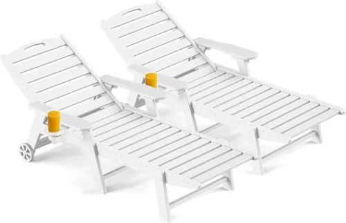 Vista 42 de Silla de salón al aire libre, silla de salón de patio de HDPE con Negro