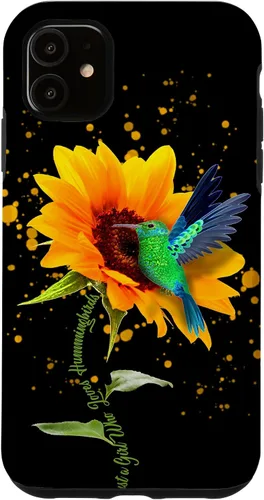 Vista 8 de Just a Girl who Love Hummingbirds Sunflower Bird Cute Flower Case for iPhone 17