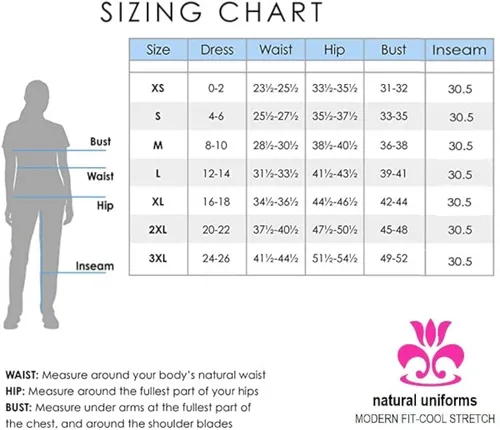 Vista 7 de Natural Uniforms Conjunto de ropa quirúrgica elástica para mujer