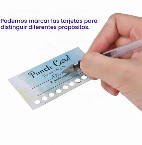 Vista 5 de 120 tarjetas perforadoras de recompensa de comportamiento