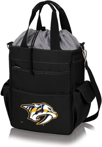 Vista 16 de PICNIC TIME NHL - Bolsa de mano unisex para adultos NHL Activo Negro con detalles grises.