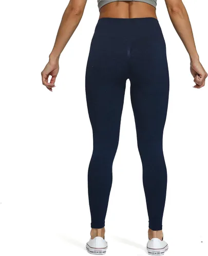 Vista 5 de Aoxjox Leggings sin costuras para mujer, cintura alta, control de abdomen, 2.0, contorno de sonrisa, leggings de entrenamiento, pantalones de yoga