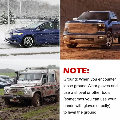 Vista 7 de Alfombrilla de tracción de neumáticos, dispositivos de emergencia portátiles para nieve, hielo, barro y arena utilizados para automóviles, camiones