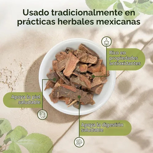 Vista 4 de Evergreen Herbs Hierba Cuachalalate (Amphipetyglum Adstringens) – Bolsa resellable de pie para garantizar la frescura. Hierba 8 onzas