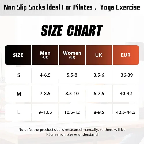 Vista 7 de NOVAYARD 6 pares de calcetines antideslizantes para yoga, pilates, hospital, calcetines pegajosos para hombres y mujeres