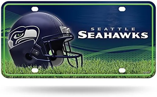 Vista 21 de Rico Industries Placa de matrícula de metal unisex para adultos de la NFL