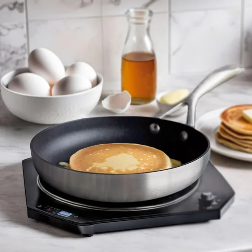 Vista 3 de Scanpan CS+ Sartén antiadherente de 12 pulgadas, compatible con todas las estufas, lista para inducción, apta para utensilios de metal, apta