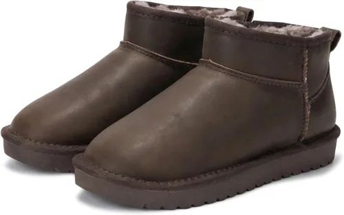 Vista 19 de Project Cloud 100% Cuero Genuino Botas Botas de Tobillo para Mujer Zapatos Castaño