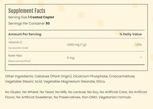 Vista 2 de Sundance Vitamina C 1000 mg - 90 cápsulas recubiertas, paquete de 6