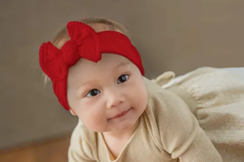 Vista 5 de Bonnie Jean - Vestido navideño para niña con lazo para el pelo