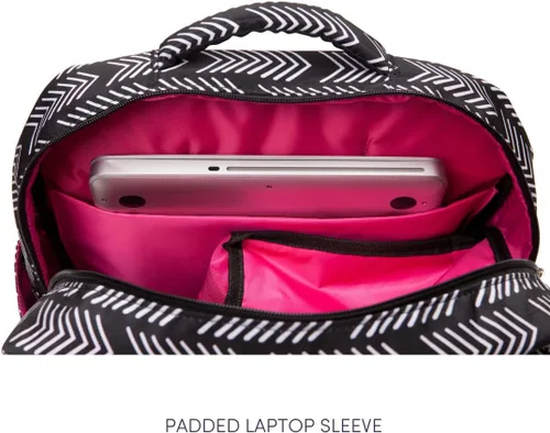 Vista 4 de Bolsa Kelly con extractor de leche Sarah Wells, color blanco y negro