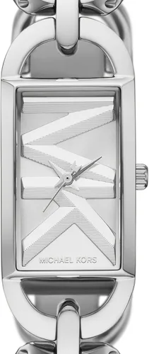 Vista 4 de Michael Kors MK Empire - Reloj rectangular de acero inoxidable para mujer con correa de acero o cuero