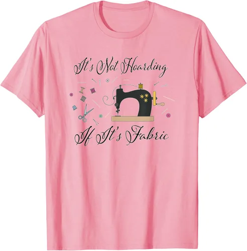 Vista 87 de It's Not Hoarding If Its - Camiseta de costura para acolchado, Blanco, S
