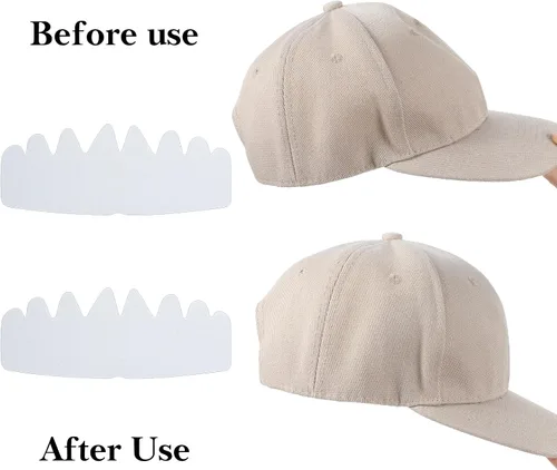 Vista 4 de Forros de sudor para gorras de béisbol, 20 unidades, protección contra