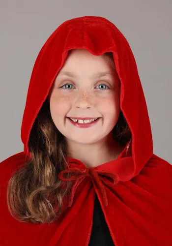 Vista 4 de Capa de Terciopelo Rojo para Niños Multicolor