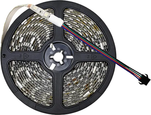 Vista 4 de RHOX Tira de luz LED LGT-030, RGB 12 VDC, 20' de longitud con controlador Bluetooth